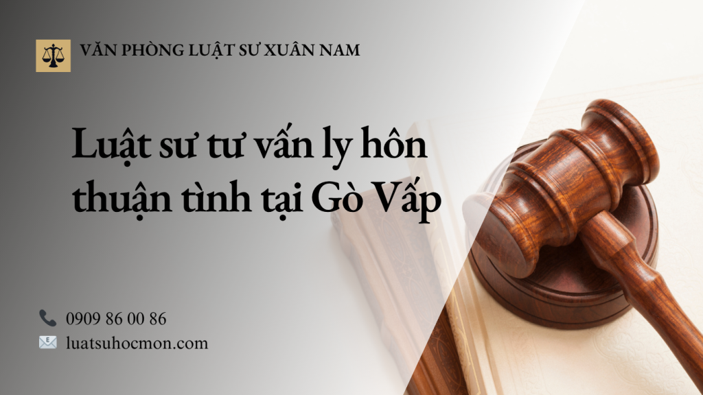 luật sư tư vấn ly hôn thuận tình tại Gò Vấp